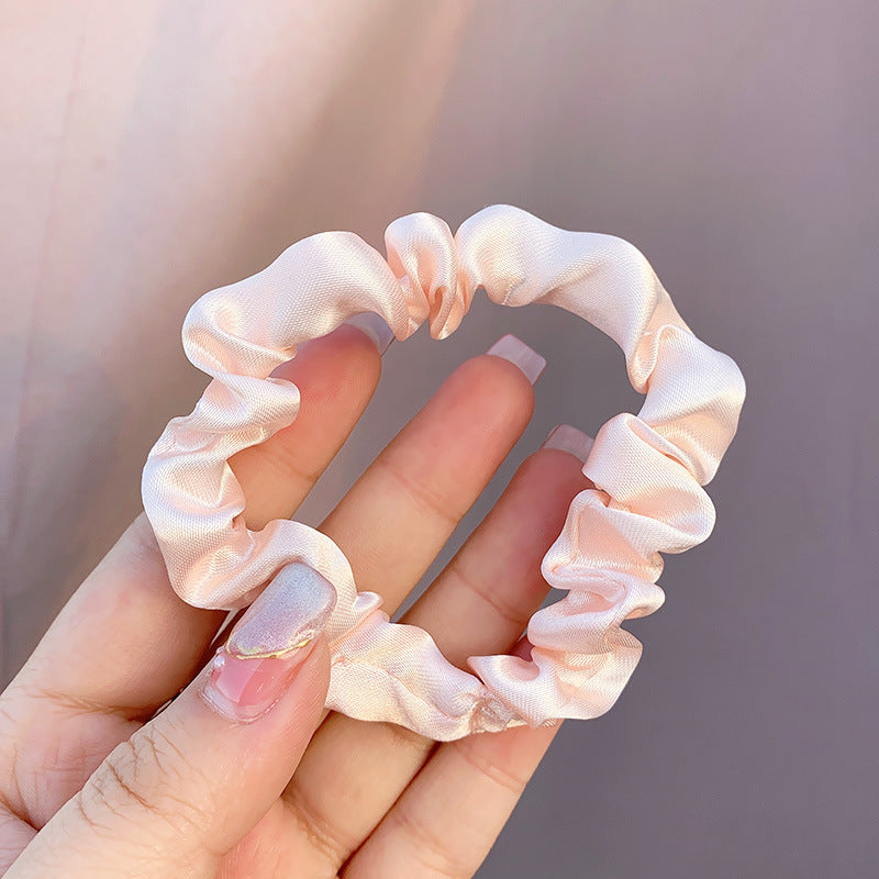Wholesale Solid Color Fabric Large Intestine Hair Tie